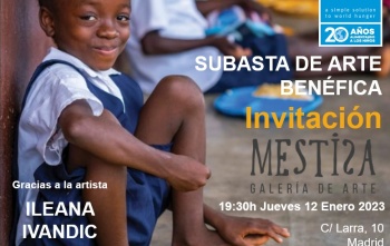 Subasta de arte benéfica ILEANA IVANDIC para Mary’s Meals 12 Enero 2023 Madrid