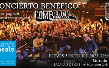 Cartel Concierto Comeback Luz de Gas 5 octubre 2023