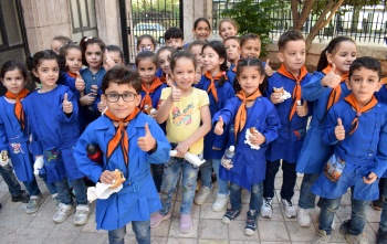 Children at school in Syria