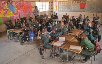 Children at school in Zimbabwe