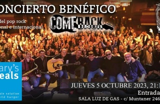 Cartel Concierto Comeback Luz de Gas 5 octubre 2023