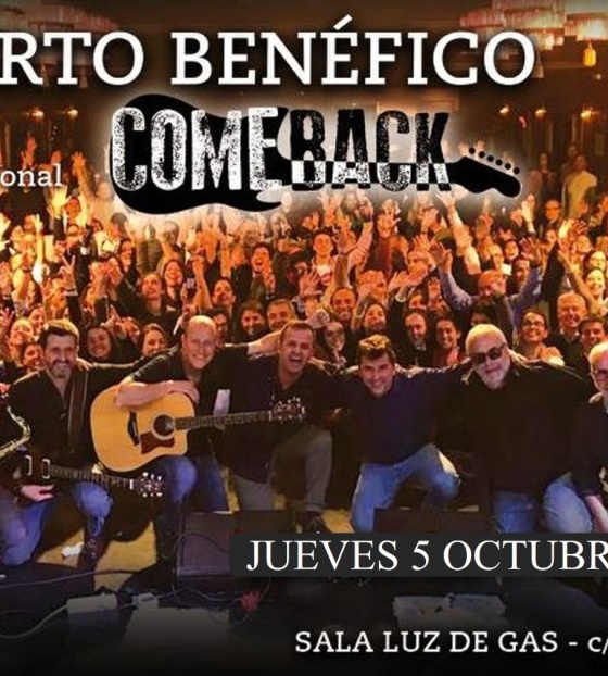 Cartel Concierto Comeback Luz de Gas 5 octubre 2023