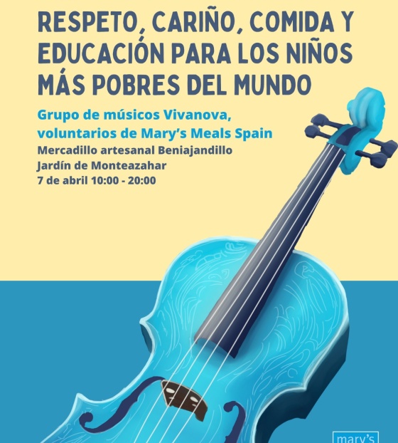 Mary's Meals + Música - Mercadillo Artesanal Beniajandillo 7-4-2024