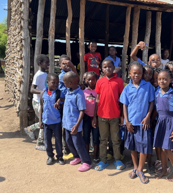 Children in school in Mozambique