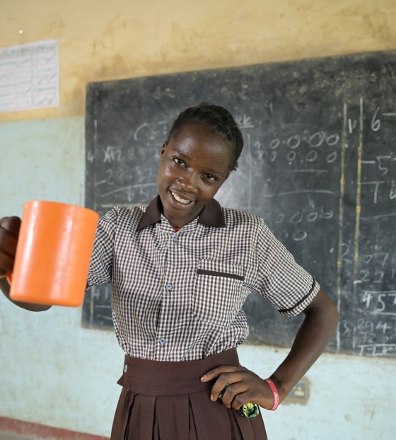 Animando a los niños a ir al colegio en Zambia