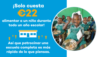 Alimentar a toda una escuela con Mary's Meals