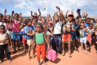 Children dancing in Malawi