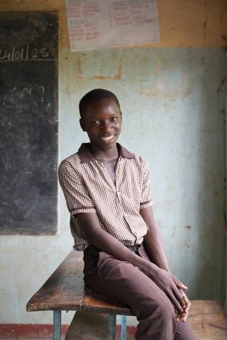 Animando a los niños a ir al colegio en Zambia