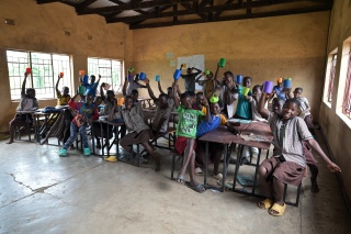 Children in school in Zambia